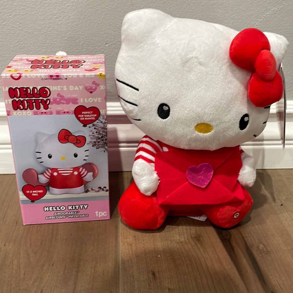 Brand new! Hello Kitty Valentines CVS! Inflatable & Musical Plush